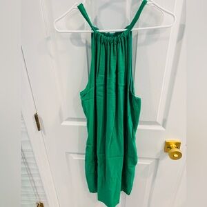 Banana Republic Emerald Gathered Dress